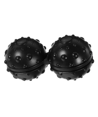 Solustre 2st peanut massage ball glass holder made of rattan lacrosse ball massage Bunsenbrenner body massage device massage roller foot peanut balls yoga ball massage ball scroll wheel