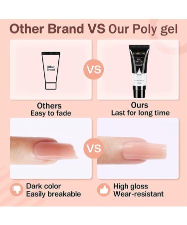 15ml White Poly Gel Nail Builder for Beginners - Nail Extension Enhancement - Buy Online on GoSupps.com