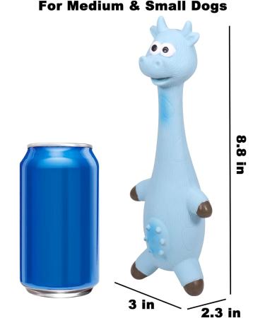 SCHITEC Squeaky Dog Toys 2 Pack Squawking Latex Toy with Interactive Squeaker Squeak Rubber Duck Chicken for Medium Small Dogs Animal Print - Buy Online on GoSupps.com