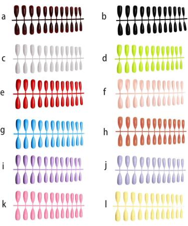 dijiusidy 1 Set False Nails Long Press Scratch-resistant Nail Tips Artificial Fingernails DIY Accessories for Women Girls Beginners SM171978 Purple - Buy Online on GoSupps.com
