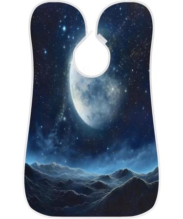 Moon Landscape Beard Bib Apron - Best Beard Hair Catcher for Men | Perfect Father's Day & Christmas Gift for Dad & Husband - Buy Online on GoSupps.com