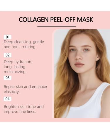 Facial Mask | 60 Grams Peel-Off Film Brightening - Brightening and Moisturizing Liquid Face Mask - For Women Men Teens Spa Daily Night Travel Makeup - Buy Online on GoSupps.com