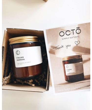 OCT Sage + Orange + Rosemary Scented Candle | 250ml Soy Wax & Essential Oils | International Shipping Available - Buy Online on GoSupps.com
