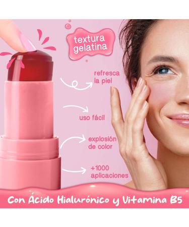 ms m vil shop The Fruit Company Blush Gelatin Melocot n Jelly for lips and cheeks with hyaluronic acid and vitamin B5 nourishes and hydrates the skin - Buy Online on GoSupps.com