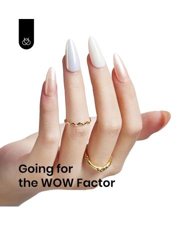 Beetles Nude Gel Nail Polish 15ml - Pastel Pink Solid UV/LED Manicure Design - DIY Gifts for Women - 0.5oz Starry Gold Shimmer - Buy Online on GoSupps.com