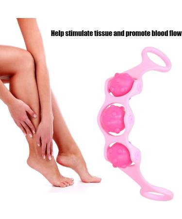 Deep Tissue Leg Muscle Roller | Handheld Foam Roller for Fascia & Anti-Cellulite Pain Relief - Buy Online on GoSupps.com