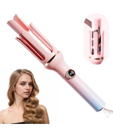 Velasko Rotating Curling Iron Extended Barrel 1.25 Inch Anion Self Curling Hair Curler Electric Anti-Scald Portable Hair Curler Fast Heating for Long and Short Hair Styling