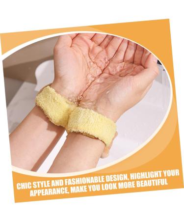 Hoement Face Washing Bracelet Pat Circle Wrist Bands Wrist Tape Arm Bands for Washing Face Wrist Wash Band Face Wash Wristbands Wrist Washband Facial Washing Wristband Coral Fleece - Buy Online on GoSupps.com