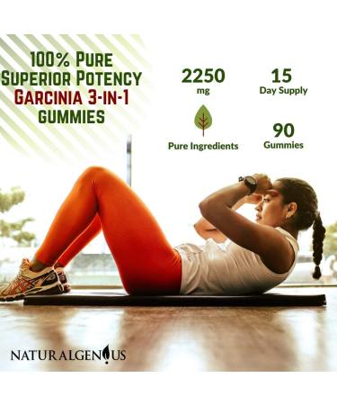 Fat Burning Gummies with Garcinia Cambogia, Green Coffee, Raspberry Ketones - Keto Friendly, Vegan, Sugar-Free - Appetite Suppressant - 2250mg/Day - Buy Online on GoSupps.com