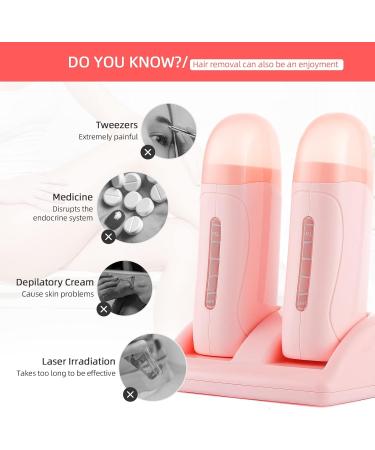 LIARTY Wack Marking Set - Painless Waxing Hair Remover | Double Woor Warler - Warm Wax Waxing for Smooth Skin (Pink) - Buy Online on GoSupps.com