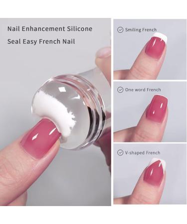 French Tip Nail Stamp 6PCS Nail Art Stamper Kit Clear Silicone Nail Stamping Long Short Jelly Stamper for Nails with Scrapers French Nail Stamper Kit French Tip Nail Tools French Manicure Kit - Buy Online on GoSupps.com