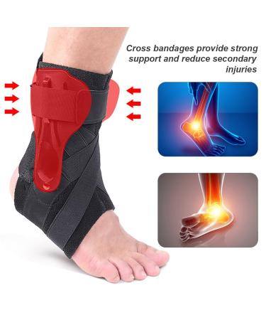 CJBIN Ankle Brace Sprain Sports Ankle Support with PE Panel Adjustable Ankle Bandage for Ankle Sprains - Buy Online on GoSupps.com