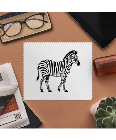 Zebra Microfiber Lens/Glasses Cleaning Cloths - 2 Pack | International Shipping Available - Buy Online on GoSupps.com