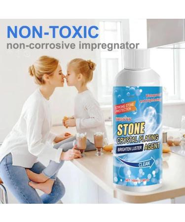 Stone Crystal Plating Agent 2023 New Stone Stain Remover Cleaner Marble Crystal Plating Agent Nano Stone Crystal Plating with Sponge and Towel (1Pc) - Buy Online on GoSupps.com