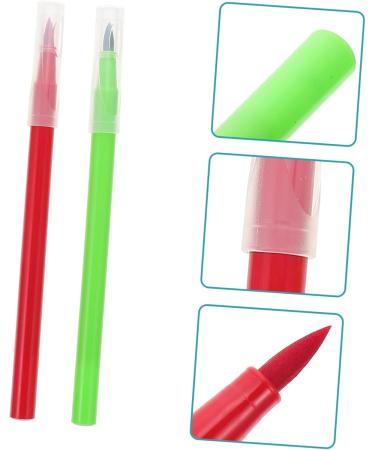 CATIEBYE 2pcs Can Be Food Coloring Pen White Edible Marker Chocolate Mark Pen Edible Food Markers Plastic 16.60X1.00X1.00CM Red Green - Buy Online on GoSupps.com