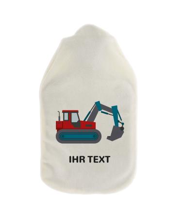 Stamp factory-hot water bottle with a personalized cover-cozy hot water bottle cover with desired text such as names design-gift idea for children & adults (800 ml | Bagger)
