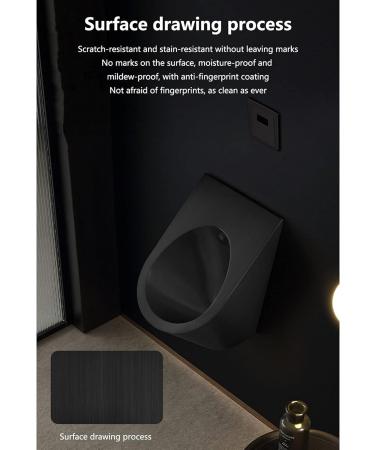Household Products Men's Urinal Stainless Steel Wall-Mounted Automatic Flush Urinal 304 Stainless Steel Intelligent Valve Urinal Toilet Indoor Infrared Sensor Urinal - Buy Online on GoSupps.com