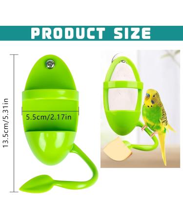 Youngsay 4-Piece Sepia Shell Bracket Set | Portable Plastic Bowls for Birds | Ideal for Serving Fruits & Vegetables (Green) - Buy Online on GoSupps.com