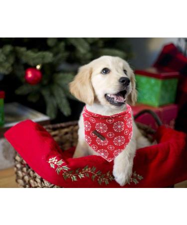 Lionet Paws Dog Bandana Headscarves | Triangle Scarf for Dogs | Snow Design | LL (Pack of 1) - Shop Internationally! - Buy Online on GoSupps.com