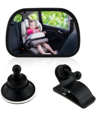 Gasea Baby Car Mirror Rear Facing | Universal 360 Adjustable Safety Mirror for Back Seat | Suction Cup | Infant and Child Car Mirror - Buy Online on GoSupps.com