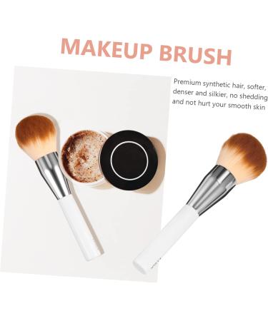 Healeved Makeup Brush Foundation Brush Blush Brush Liquid Face Makeup Concealers Brush Cosmetics Makeup Brush Blending Fluffy Blush Makeup Brush Blush Powder Brush White Artificial Fiber 18.5x4.5cm White - Buy Online on GoSupps.com