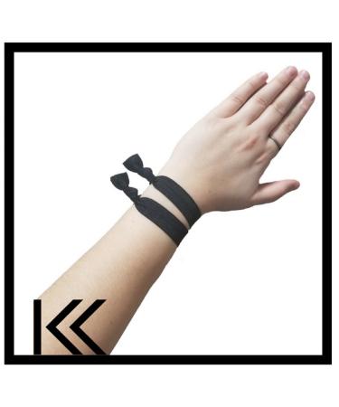 Kenz Laurenz Blonde Ombre Hair Ties - 20 No Crease Ribbon Elastics for Ouchless Ponytail - Buy Online on GoSupps.com