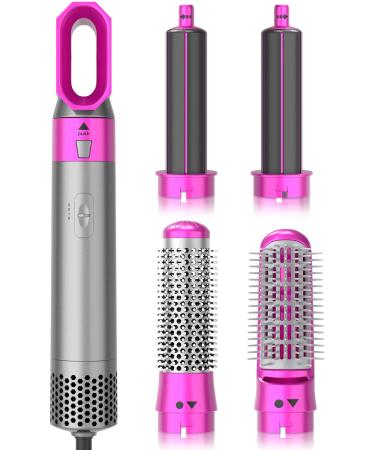 EWSBI Hair Dryer Brush Set,5 in 1 Detachable Blow Dryer Brush with Negative Ion Technology, Suitable for Straightening, Curling, Blow Drying and Other Styles of Hot Air Brush