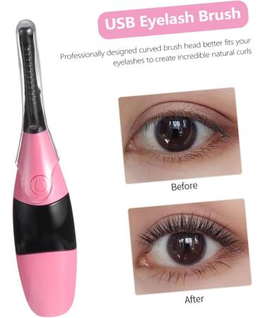 MERRYHAPY Rechargeable Eyelash Curler & Brush - Professional Beauty Tool for Stunning Lashes | USB Mini Eyelash Curling Clips - Buy Online on GoSupps.com
