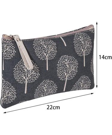 SUMAJU 2 Pcs Canvas Cosmetic Bag Set for Women and Girls - Multi-Function Travel Makeup Pouches - Buy Online on GoSupps.com