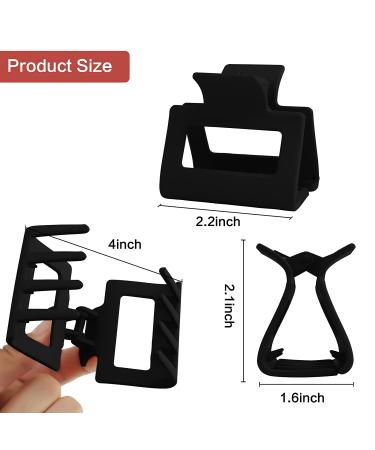 6 Pack Square Claw Clips for Women and Girls - Matte Banana Jaw Clips Hair Styling Accessories - 2.2 Inch Small - Medium Rectangle Claw Clip - Thin Hair Half Updo - Color1 - Buy Online on GoSupps.com