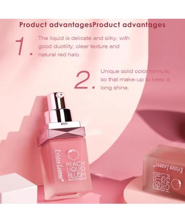 Face Liquid Blush 18ml Cream Face Blush Natural Look Face Blush Waterproof Long Lasting Blush Blusher Sticks for Cheeks Dewy Finish 5# - Buy Online on GoSupps.com