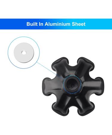 YF 6-Prong Self-Standing Rubber Cane Tip 19mm - Non-Slip Heavy Duty Cane Foot Replacement - Black - Buy Online on GoSupps.com