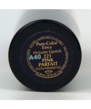 Estee Lauder Pure Color Envy Hi-Lustre Lipstick 221 Pink Parfait 0.12 oz x 2 Pack - Sample Size Unboxed - Buy Online on GoSupps.com