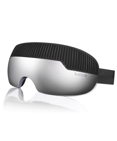 Eye Massager with Heat Birthday Day Gifts for Mom/Dad Heated Eye Mask Massager for Dry Eyes Eye Strain Face Massager Eye Care Device Eye Massager with Node Vibration Vision Window Sliver