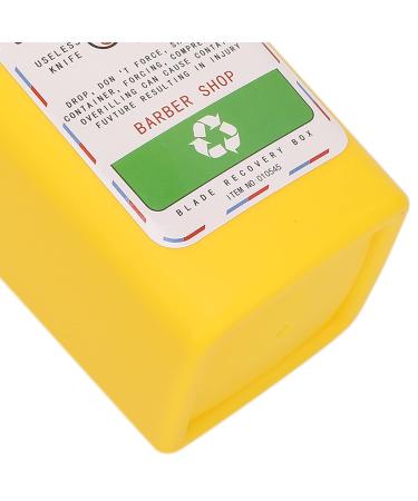 Storage Socket for Old Razor Blades | Portable Sharp Object Container | Yellow Razor Blade Disposal Bank - Buy Online on GoSupps.com