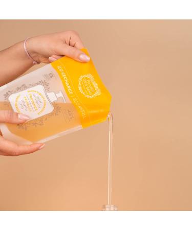 Panier des Sens Orange Blossom Liquid Hand Soap Refills - 32.8Floz/1000ml - 96% Natural Made in France Marseille Soap - Buy Online on GoSupps.com