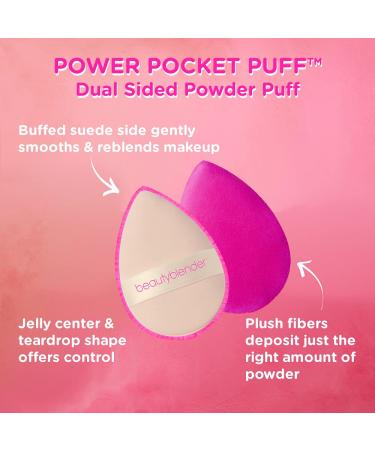 BEAUTYBLENDER POWER POCKET PUFF - Dual Sided Powder Puff for Powders & Concealers - Buy Online on GoSupps.com