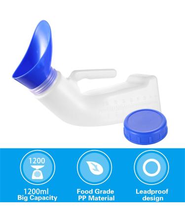 Urinals for Men and Women Unisex Urinal Urine Bottles with Screw Cap Lid and Funnel Spill Proof Portable Pee Cup Toilet for Car Travel Elderly & Incontinence Camping Outdoor 1200ML - Buy Online on GoSupps.com