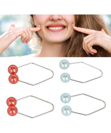 Dimple Trainer Muscle Exercise Dimple Maker Tool for Face Cheek (Red + Blue) - Buy Online on GoSupps.com