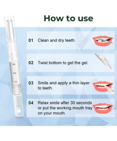 SENSOLOGY Teeth Whitening Gel - Replacement Tooth Whitener Pen (4-Pack) - Buy Online on GoSupps.com