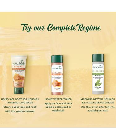 Biotique Bio Honey Gel Hydrating Face Wash - 100ml | All Skin Types | Enriched with Honey for Radiant Skin - Buy Online on GoSupps.com