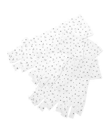 Beavorty 4 Pairs nail gloves gel manicure UV gloves UV gloves for gel manicures fingerless anti UV glove nail molding gel reusable UV gloves Miss white pattern polyester ultra violet light - Buy Online on GoSupps.com