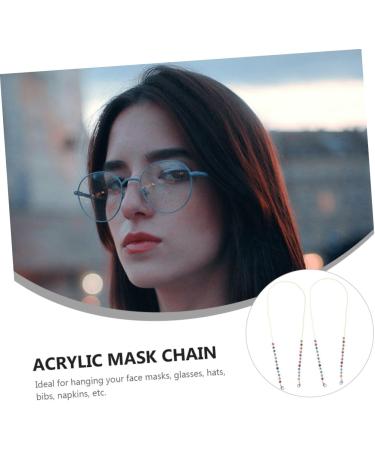 Healeved 2pcs Anti-Drop Chain for Shot Glasses | Polymer Clay Reading Glasses for Kids - International Shipping - Buy Online on GoSupps.com