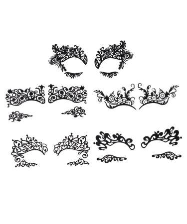 Beavorty 5 Pairs Lace Eye Stickers Black Eyeliner Makeup Stickers Stickers Artificial Black Eyeliner Eye