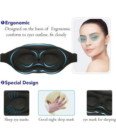 2023 Fashion Leopard Print Sleep Mask for Women - 100% Blackout Eye Mask for Travel, Yoga, Nap - Soft Covering, Strong Light Blocking - Buy Online on GoSupps.com