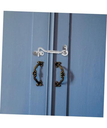 Alipis 2 Pcs Door and Window Hook Heavy Duty Hook Ceiling Hooks Heavy Duty Buckle Hook with Screws Hardware 10.6X3.5CM Silver - Buy Online on GoSupps.com