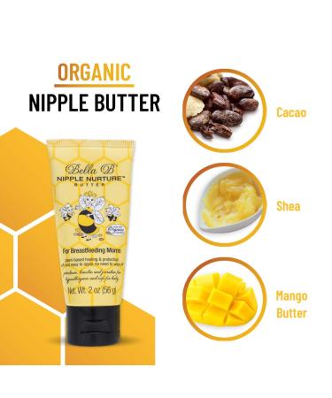 Bella B Nurturing Nipple Butter 2 oz - Organic Breastfeeding Nipple Cream - Buy Online on GoSupps.com