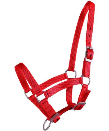 NetProshop 3-Way Adjustable Foal Halter for Falabella & Shetland Ponies - Red - Buy Online on GoSupps.com