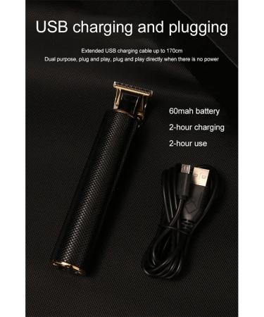 Wrtoopsd USB Rechargeable Trimmers Professional Hair Finishing Trimmers Electric Trimmers Silver - Buy Online on GoSupps.com