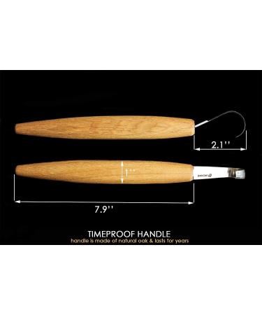 BeaverCraft Spoon Carving Hook Knife SK5 2 - Double Sided Sharpening Curved Wood Carving Knife for Spoon, Bowl, and Cup Carving - Ideal for Professional and Beginner Carvers - Buy Online on GoSupps.com